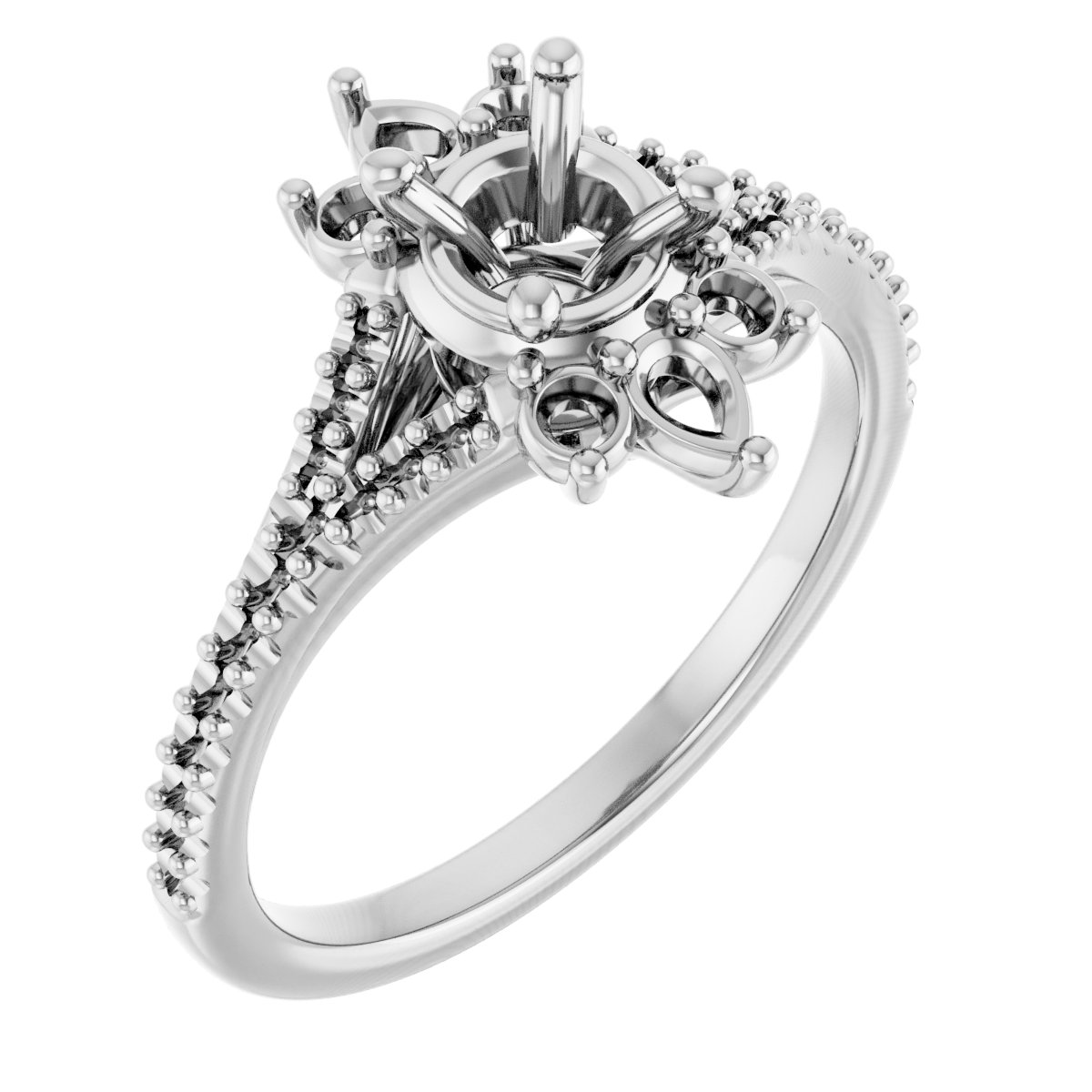 Accented Engagement Ring