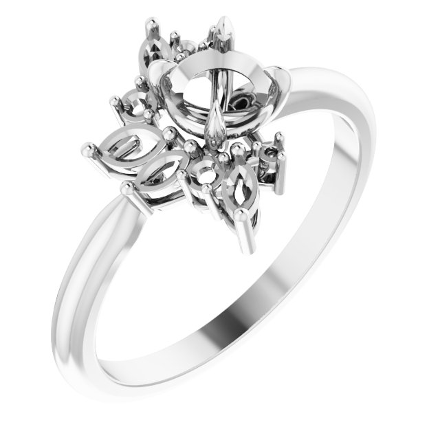 Accented Engagement Ring or Band