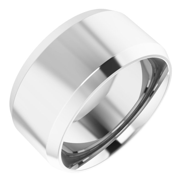 Beveled-Edge Comfort-Fit Flat Band