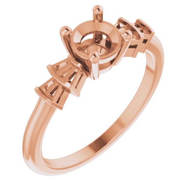 Accented Engagement Ring or Band