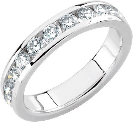 Platinum Diamond Anniversary Band .88 CTW Ref 101494