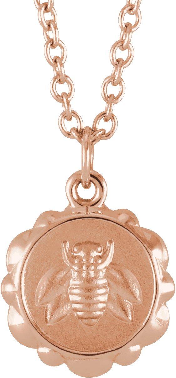Bee Medallion Necklace