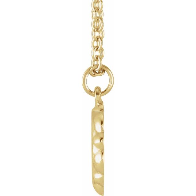 14K Yellow Bee Medallion 16-18 Necklace
