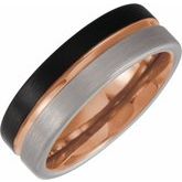 Tungsten Satin & Grooved Band