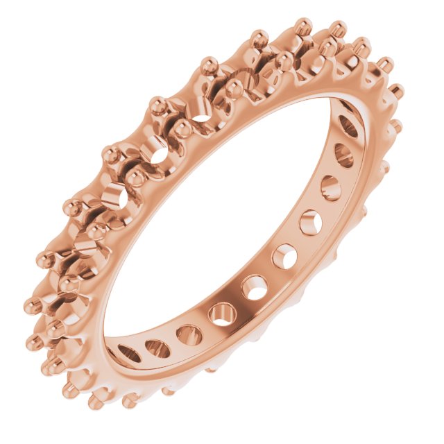 Shared-Prong Eternity Band