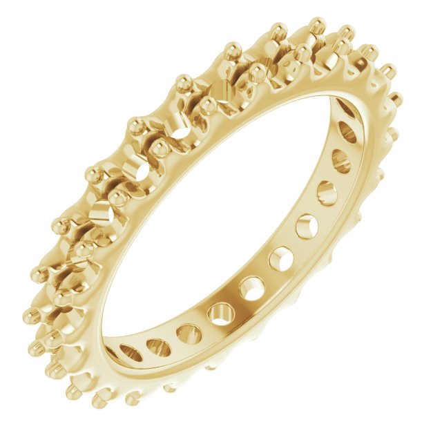 Shared-Prong Eternity Band