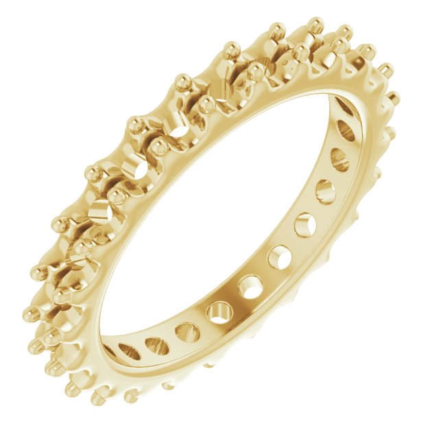 Shared-Prong Eternity Band
