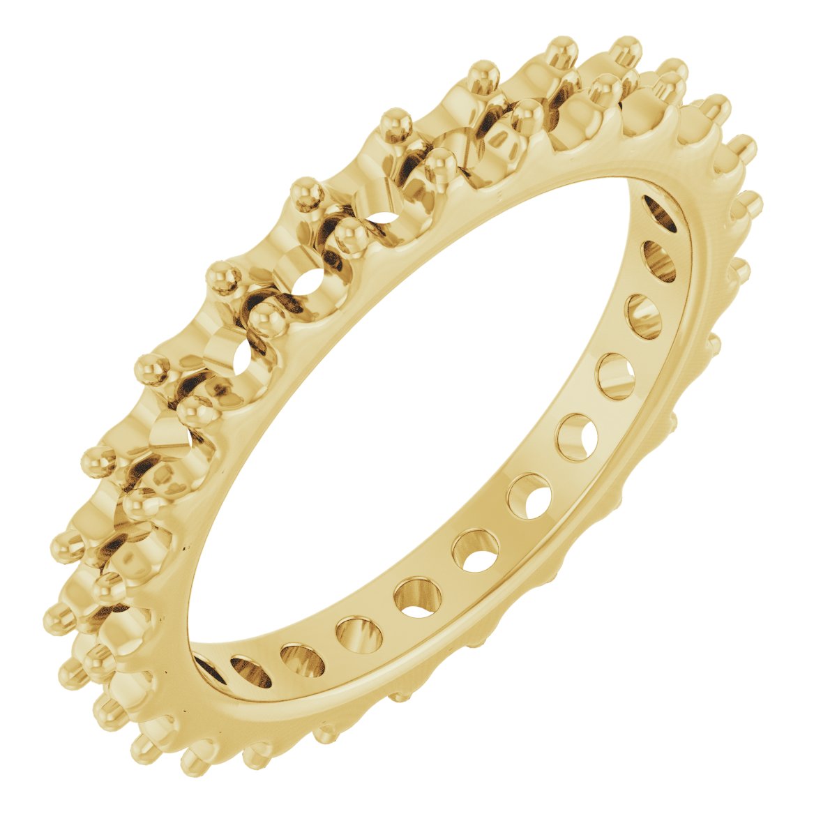 Shared-Prong Eternity Band