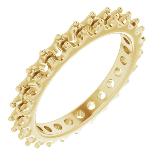Shared-Prong Eternity Band