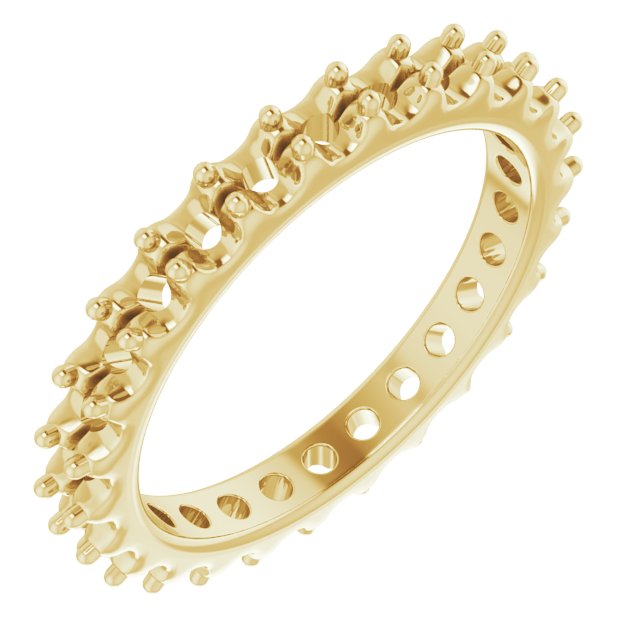 Shared-Prong Eternity Band