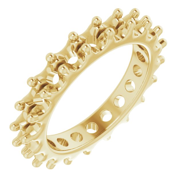 Shared-Prong Eternity Band