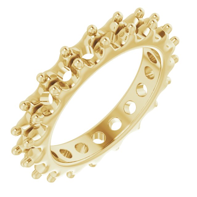 Shared-Prong Eternity Band