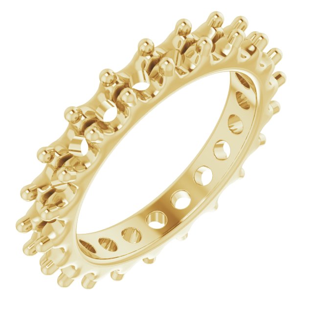 Shared-Prong Eternity Band