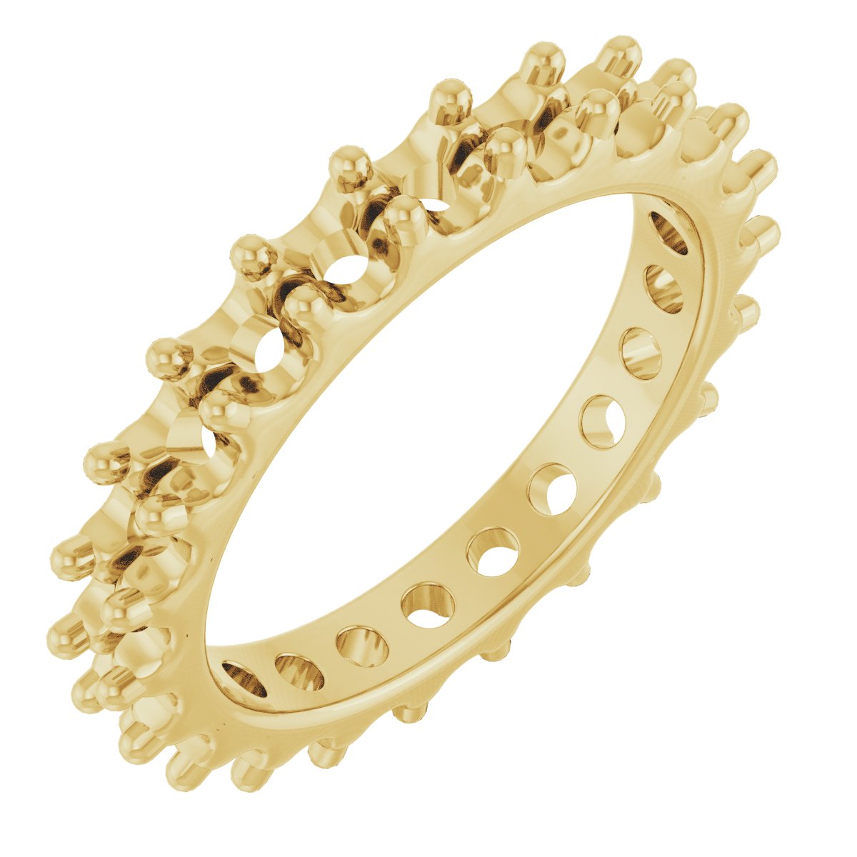 Shared-Prong Eternity Band