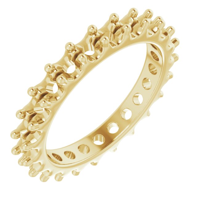Shared-Prong Eternity Band