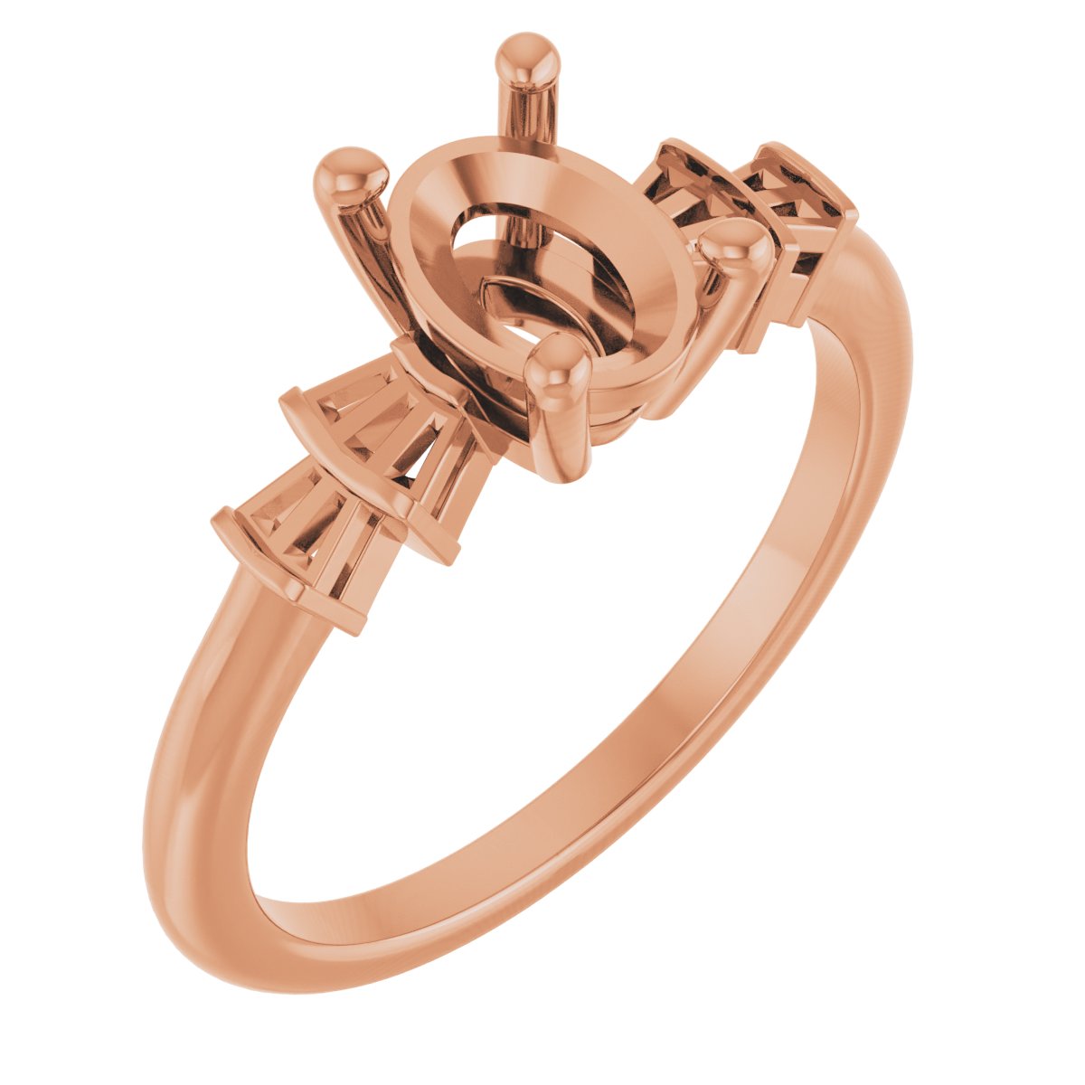 Accented Engagement Ring or Band