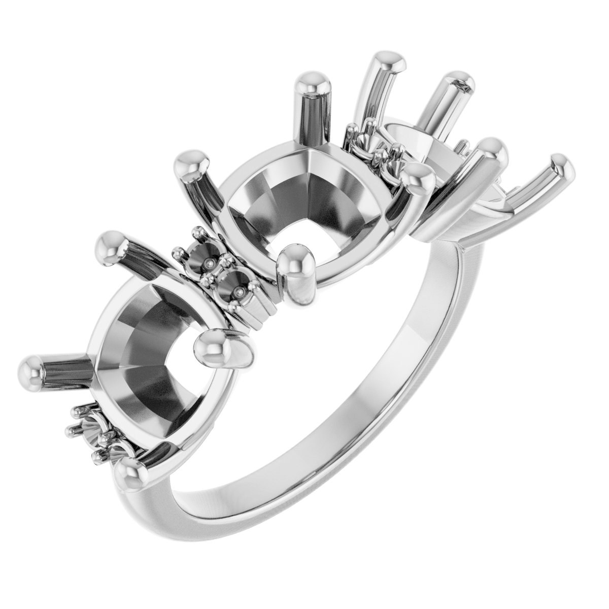 Three-Stone Anniversary Band