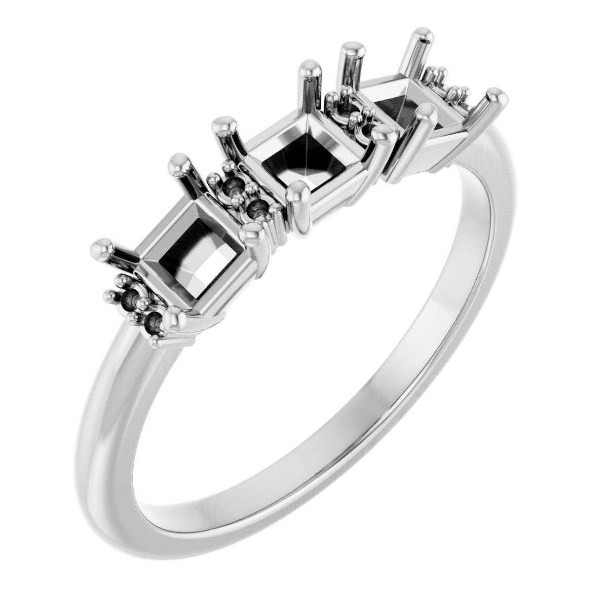 Three-Stone Anniversary Band