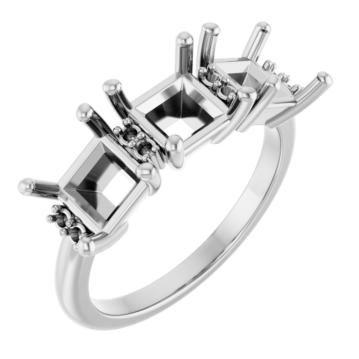 Three-Stone Anniversary Band