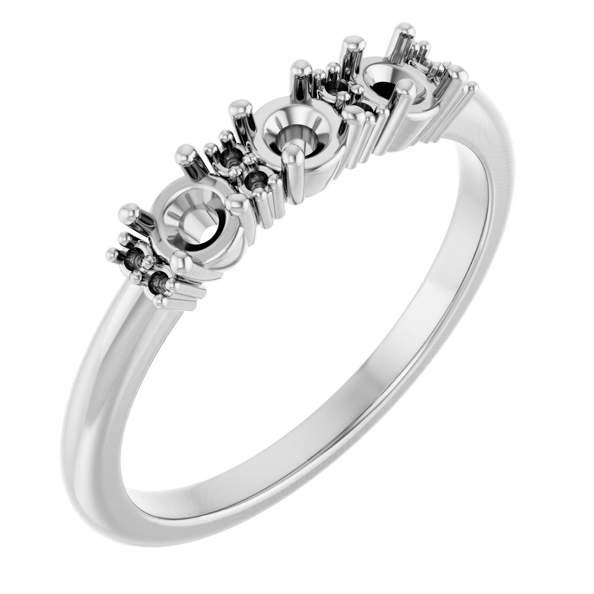 Three-Stone Anniversary Band