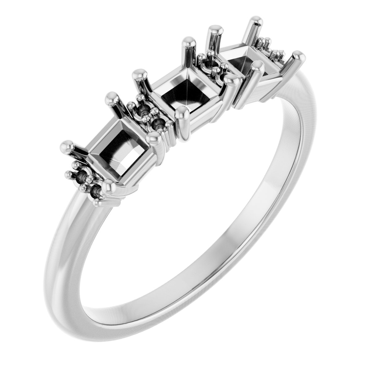 Three-Stone Anniversary Band