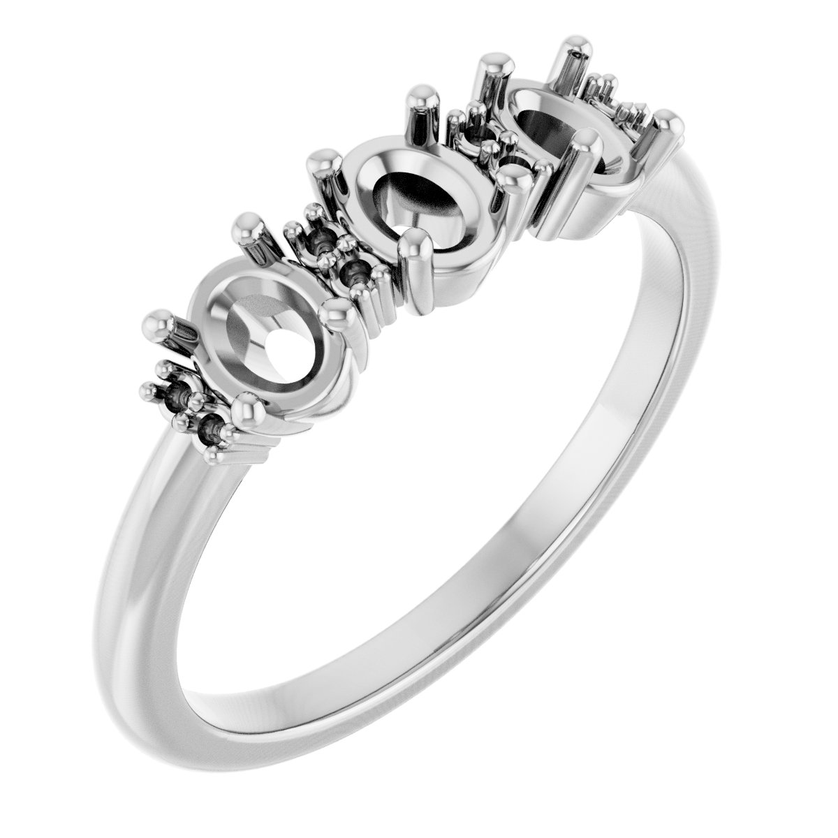 Three-Stone Anniversary Band