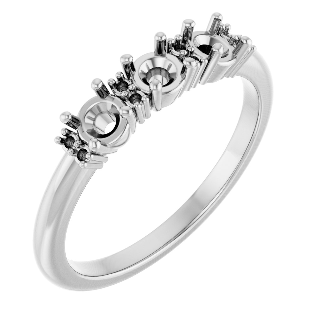 Three-Stone Anniversary Band