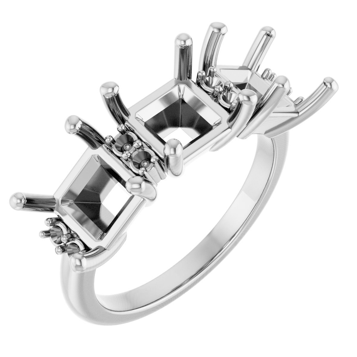 Three-Stone Anniversary Band