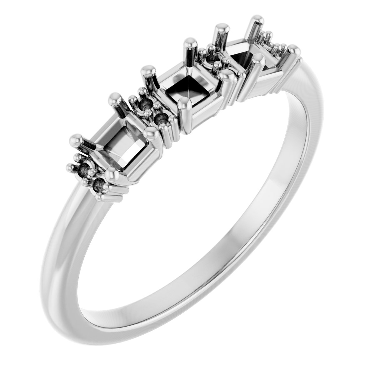 Three-Stone Anniversary Band