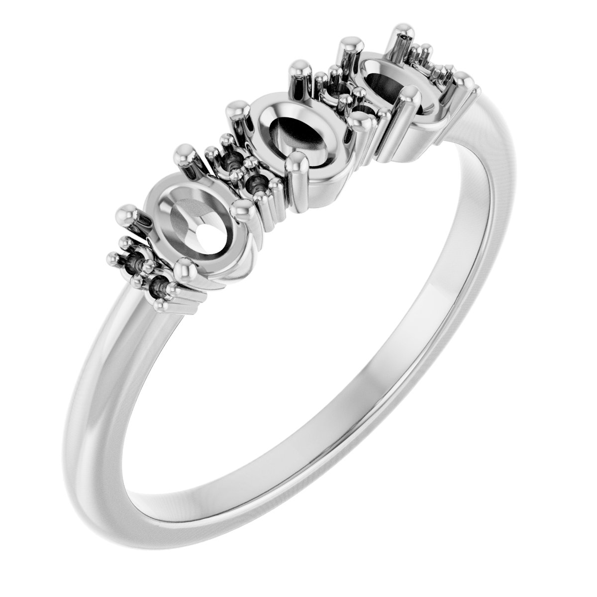 Three-Stone Anniversary Band