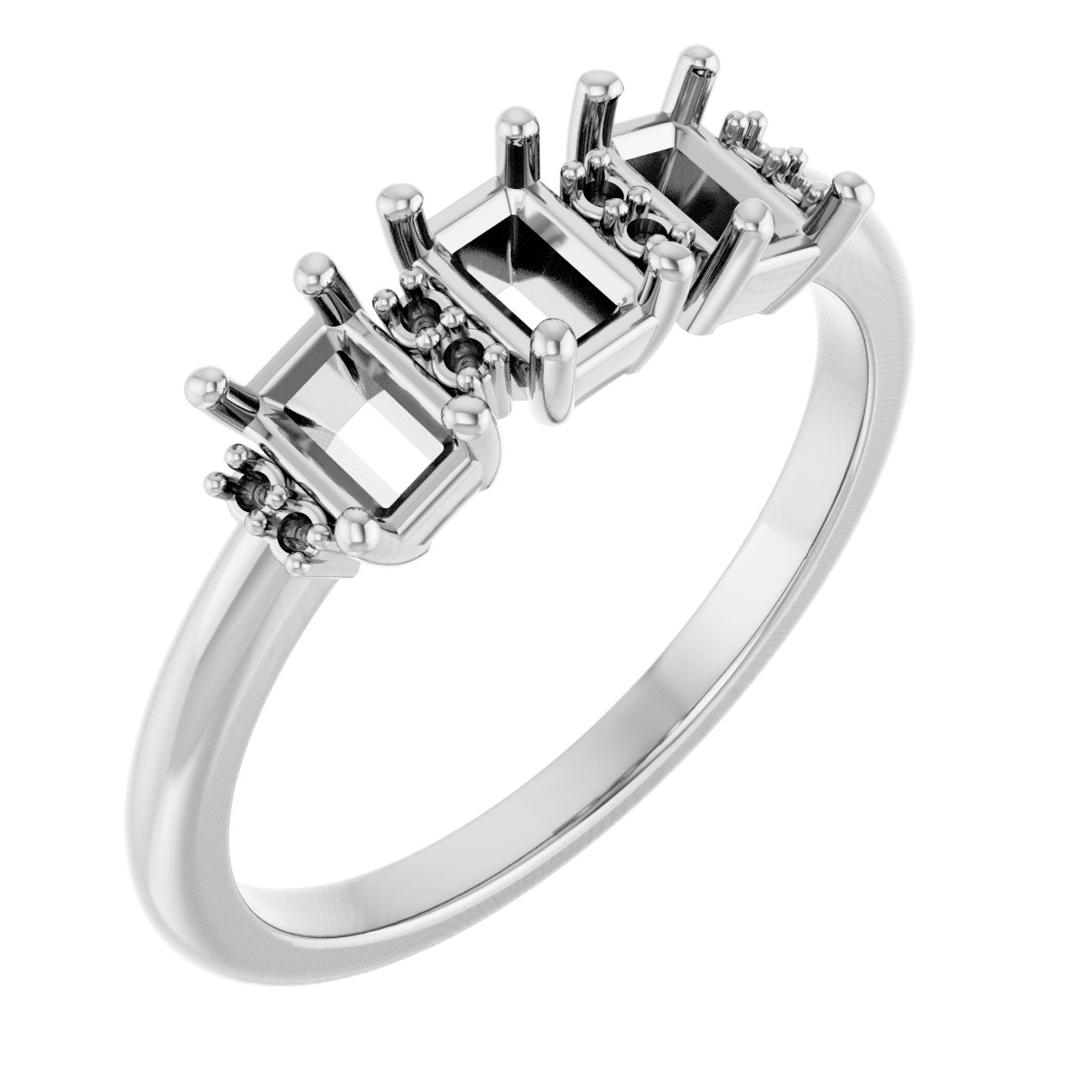 Three-Stone Anniversary Band