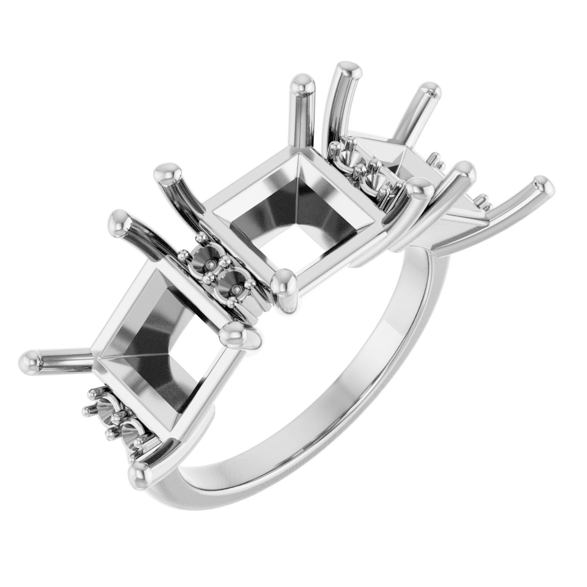 Three-Stone Anniversary Band