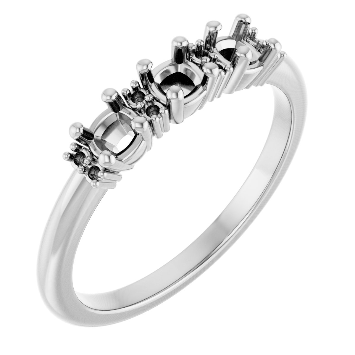 Three-Stone Anniversary Band