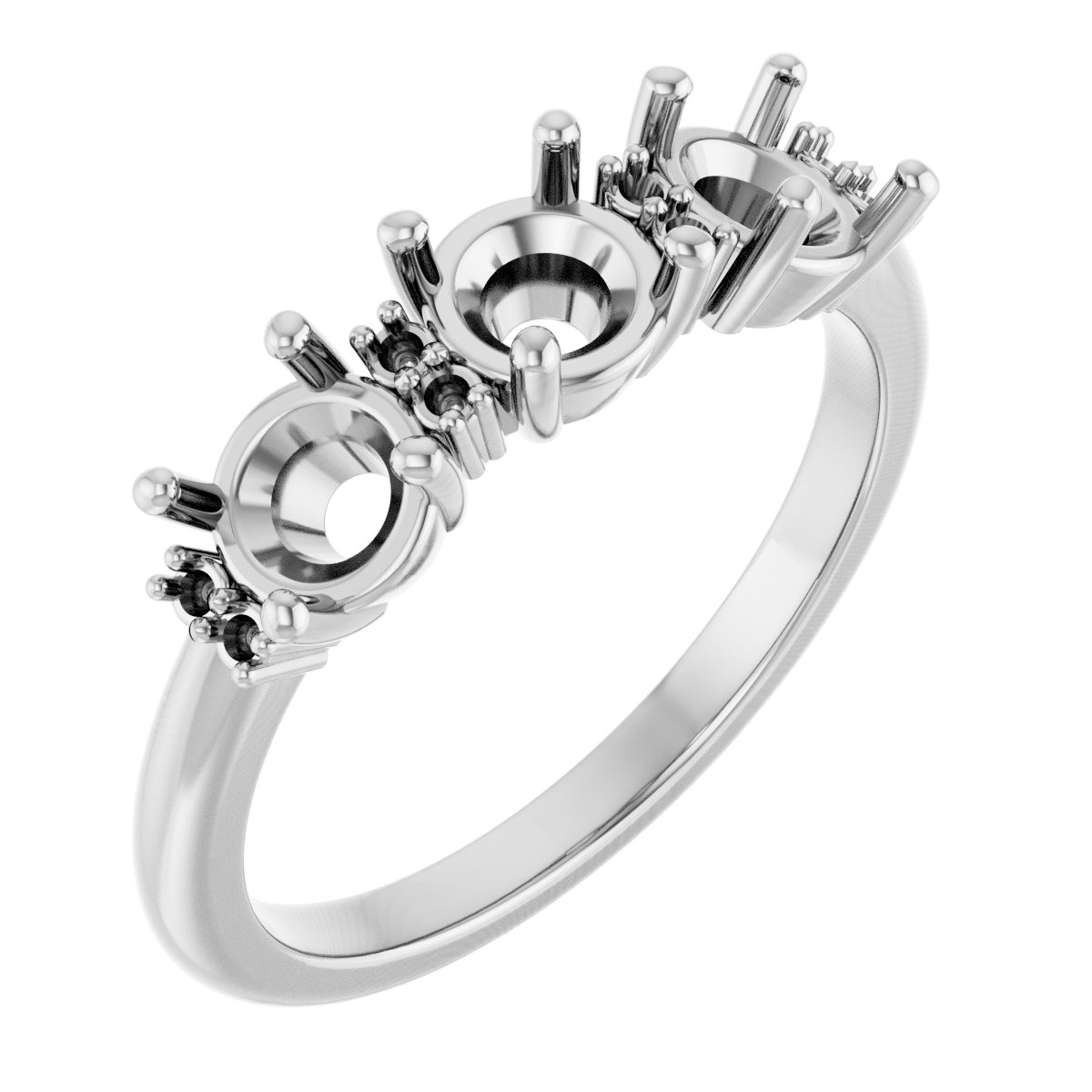 Three-Stone Anniversary Band