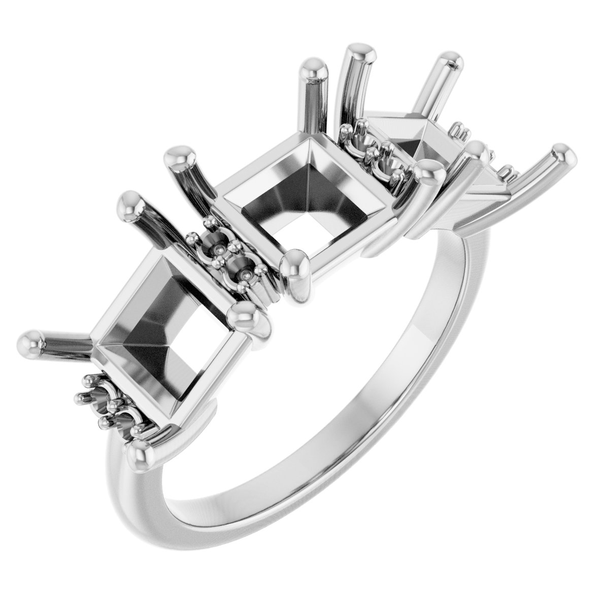 Three-Stone Anniversary Band