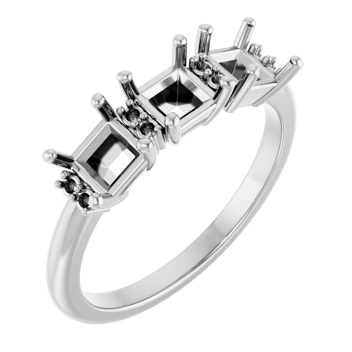 Three-Stone Anniversary Band