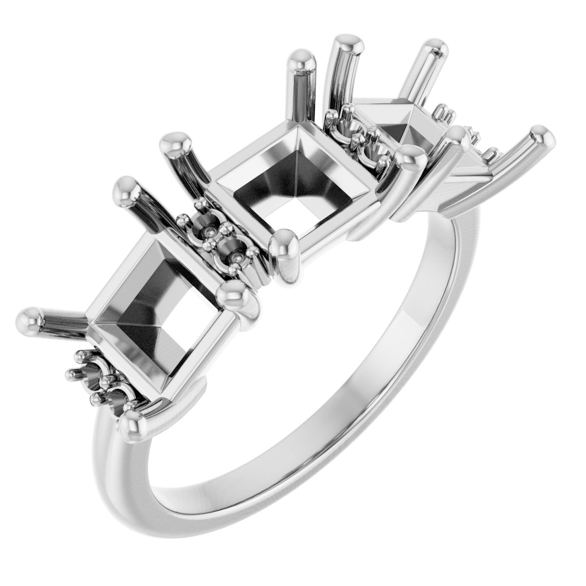 Three-Stone Anniversary Band