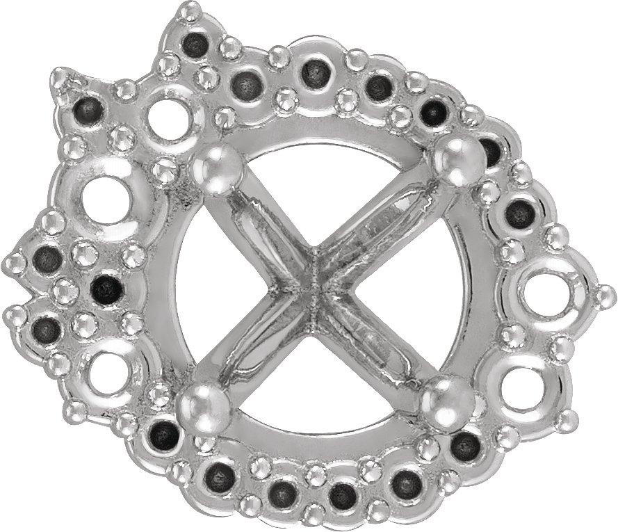 Round 4-Prong Halo-Style Peg Setting