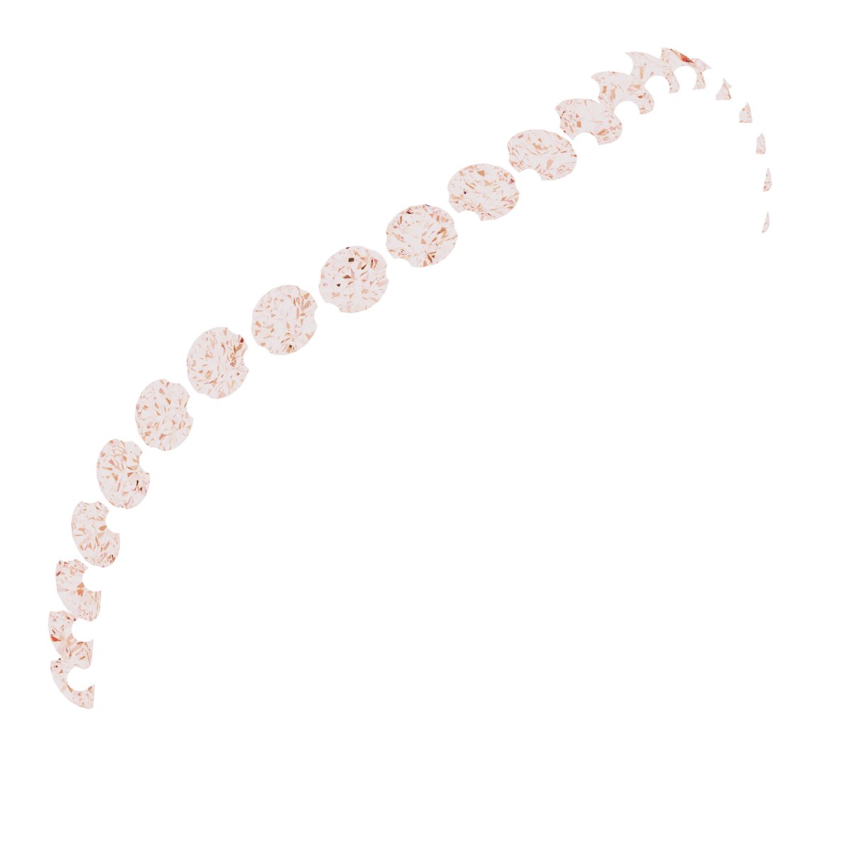 14K Rose 1/4 CTW Diamond Matching Band
