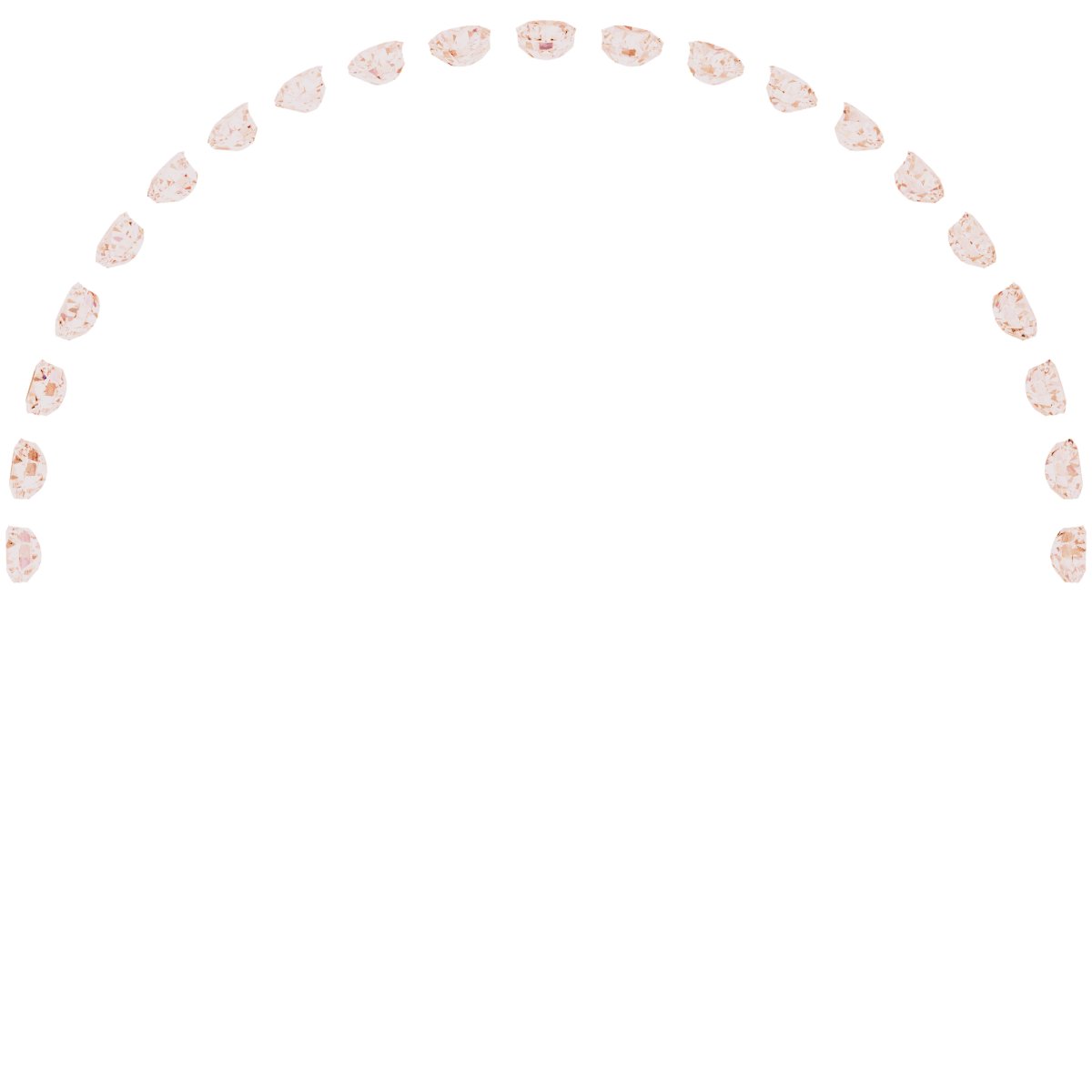 14K Rose 1/4 CTW Diamond Matching Band