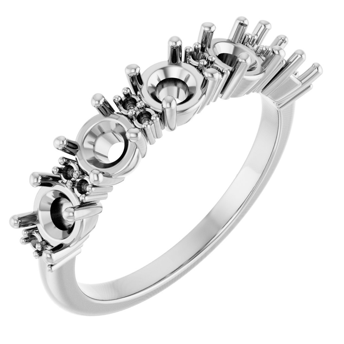 Accented Five-Stone Anniversary Band