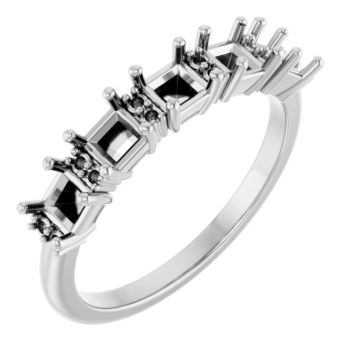 Accented Five-Stone Anniversary Band