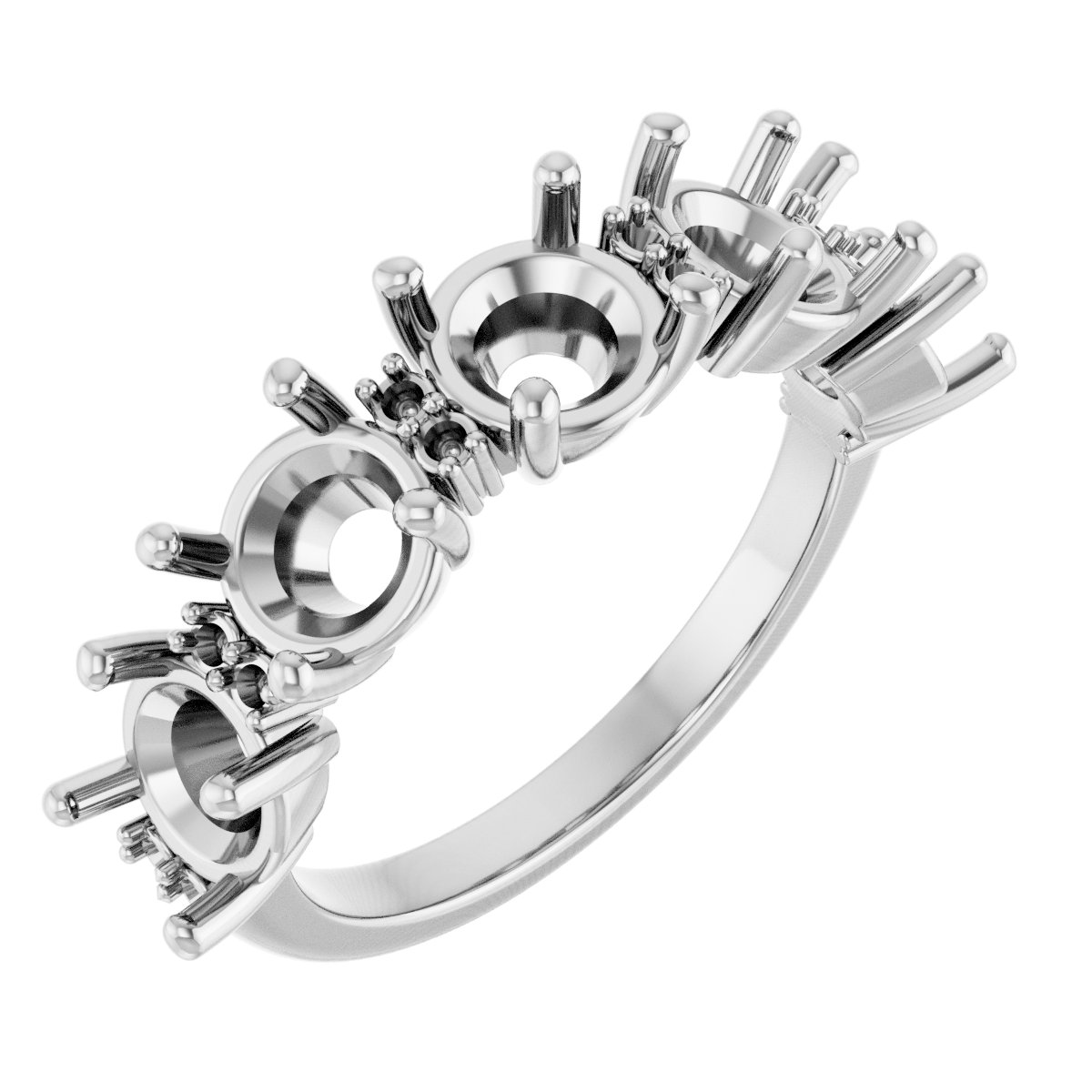 Accented Five-Stone Anniversary Band