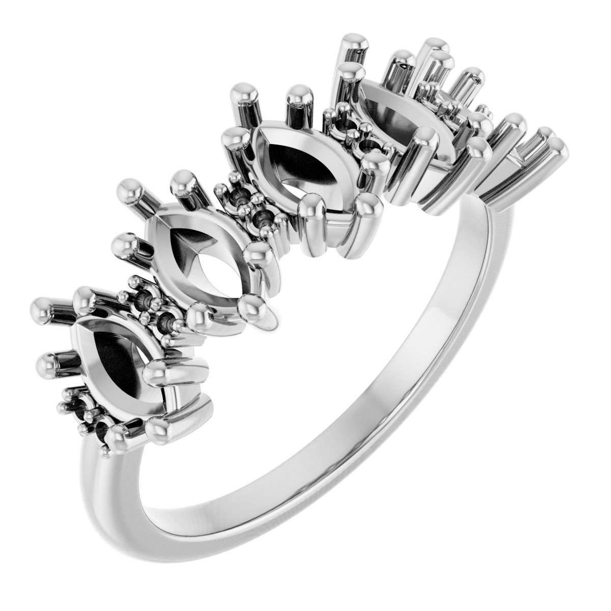 Accented Five-Stone Anniversary Band