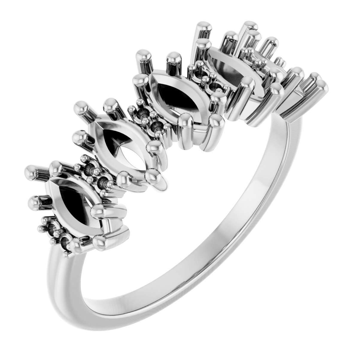 Accented Five-Stone Anniversary Band
