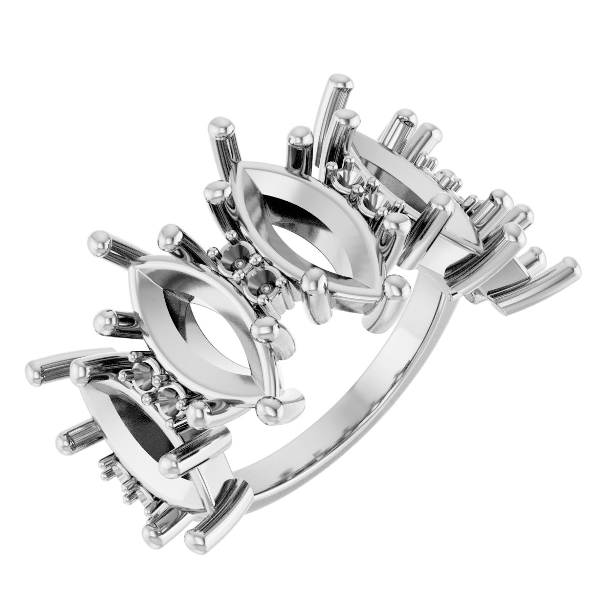 Accented Five-Stone Anniversary Band
