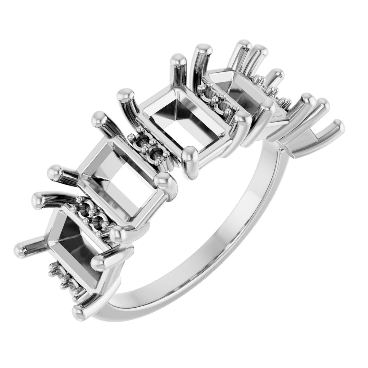 Accented Five-Stone Anniversary Band