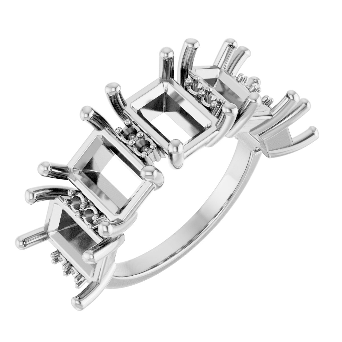 Accented Five-Stone Anniversary Band