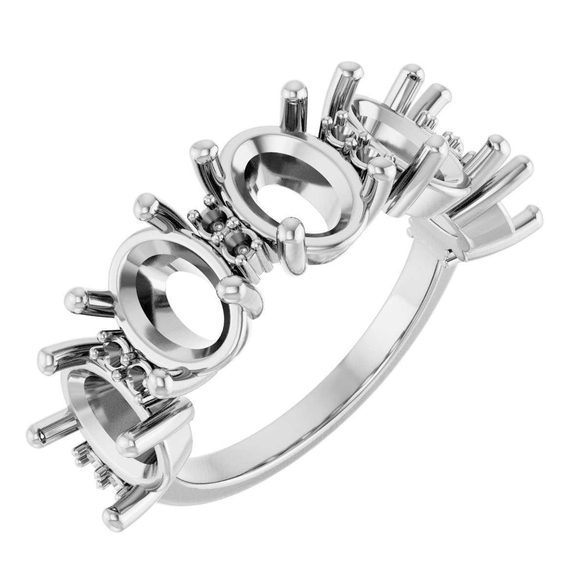 Accented Five-Stone Anniversary Band