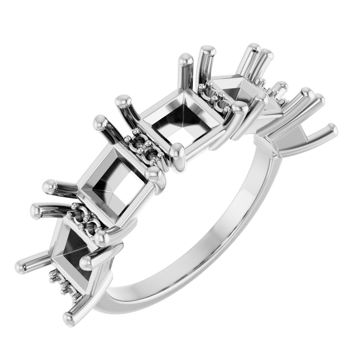 Accented Five-Stone Anniversary Band